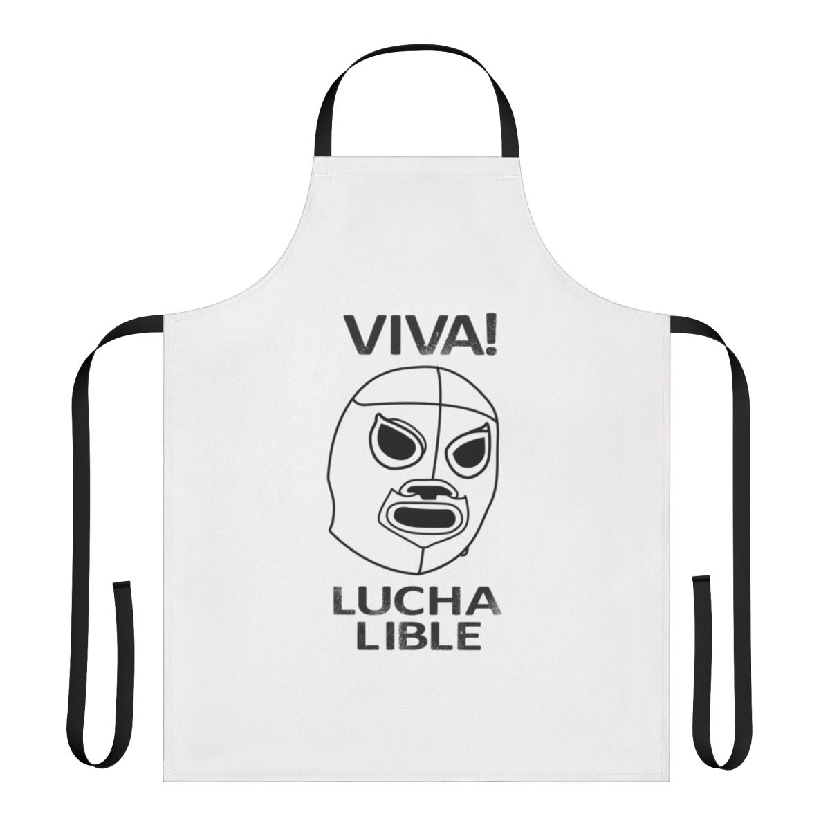 Lucha libre-style apron featuring No More Heroes-inspired design