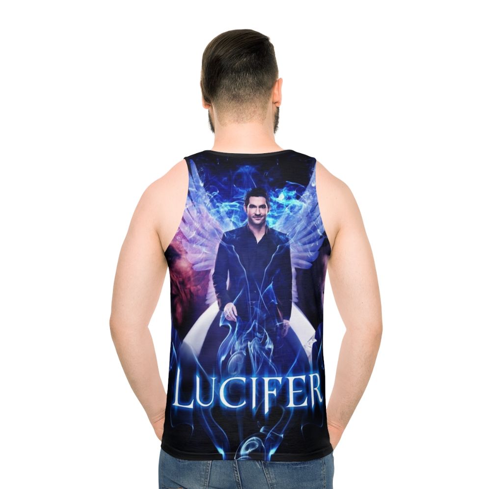 Lucifer Morningstar devil vs angel unisex tank top