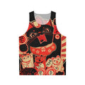 Lucky Cat Revolution Unisex Anime-Style Tank Top