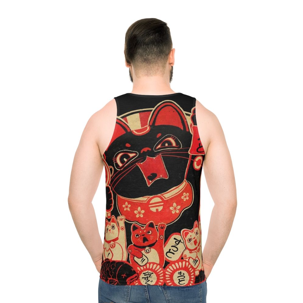 Lucky Cat Revolution Unisex Anime-Style Tank Top