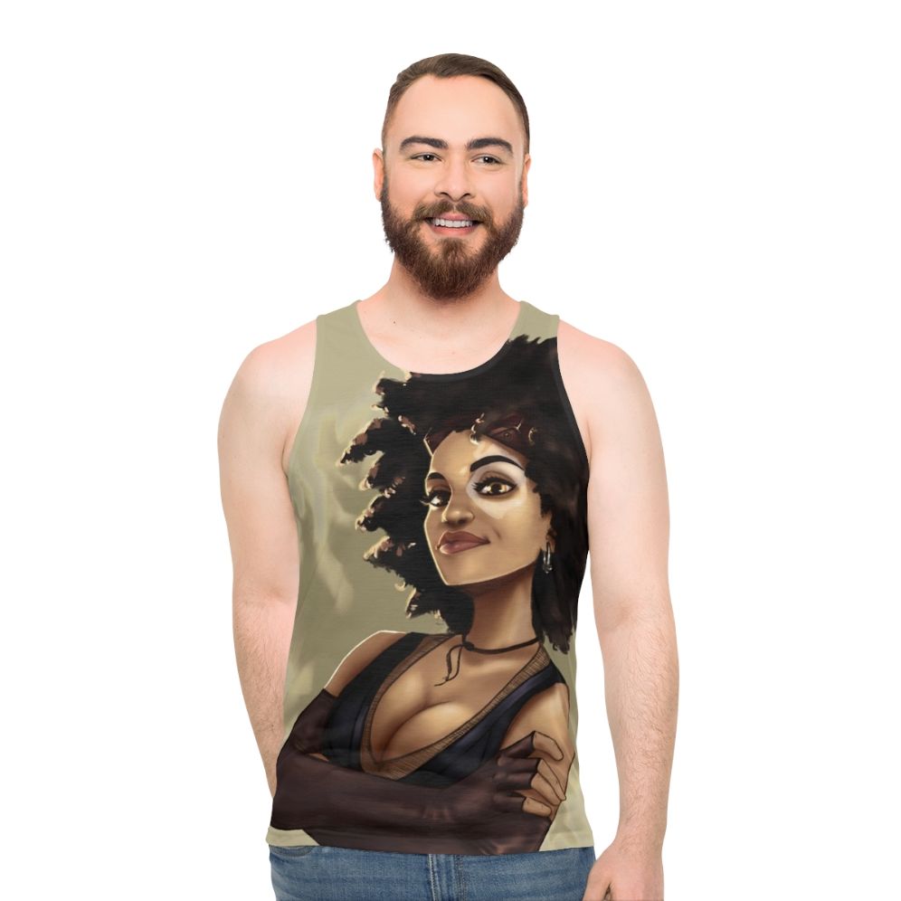 Lucky Unisex Deadpool and Domino Comic Book Tank Top
