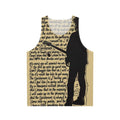 Unisex tank top featuring a gothic lullaby design