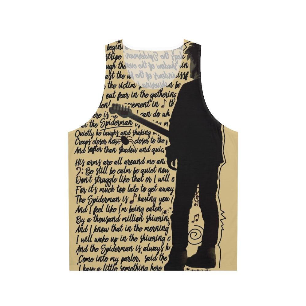 Unisex tank top featuring a gothic lullaby design