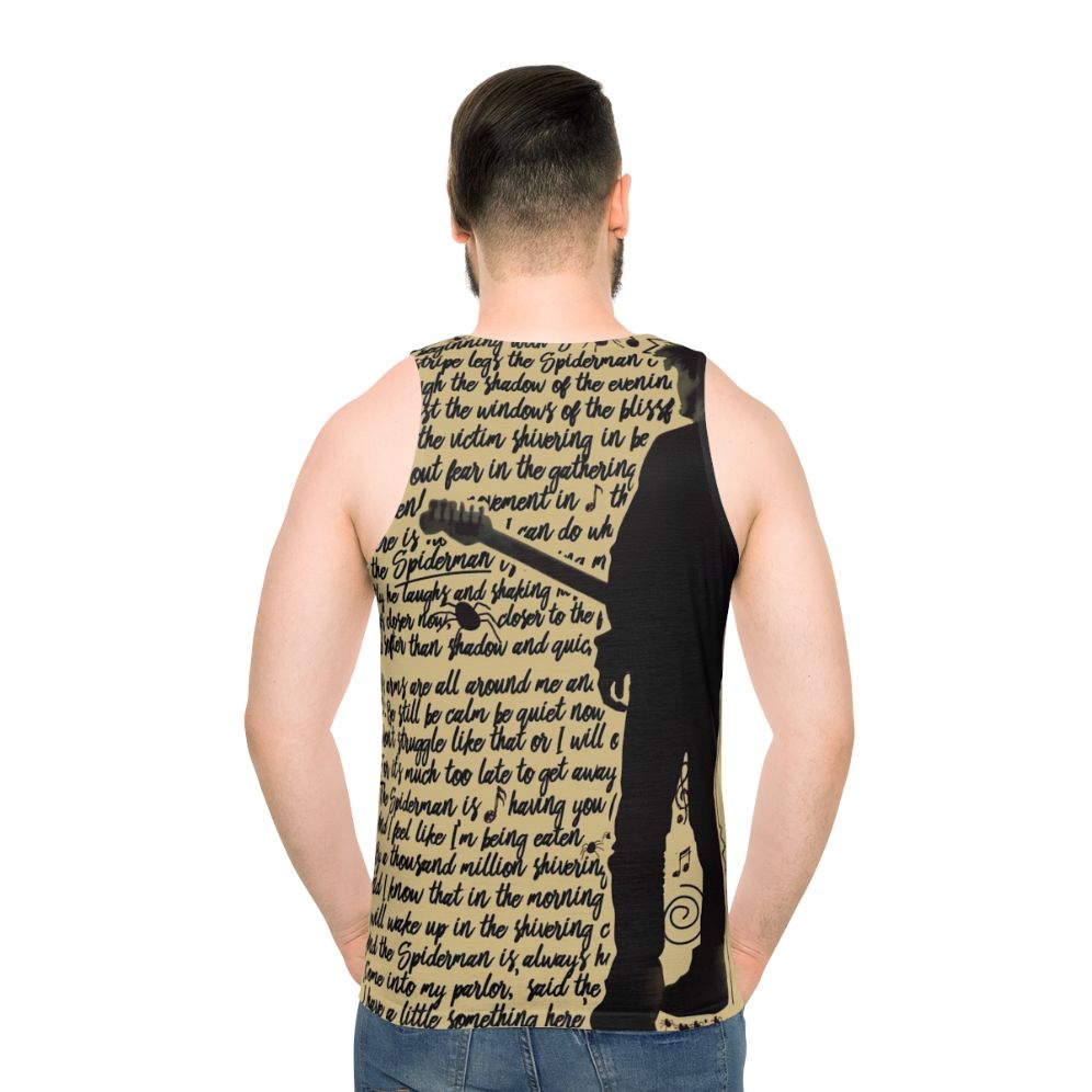 Unisex tank top featuring a gothic lullaby design