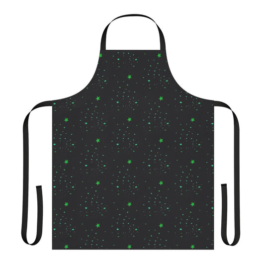 Glow in the dark star pattern apron for a unique and trendy kitchen look.