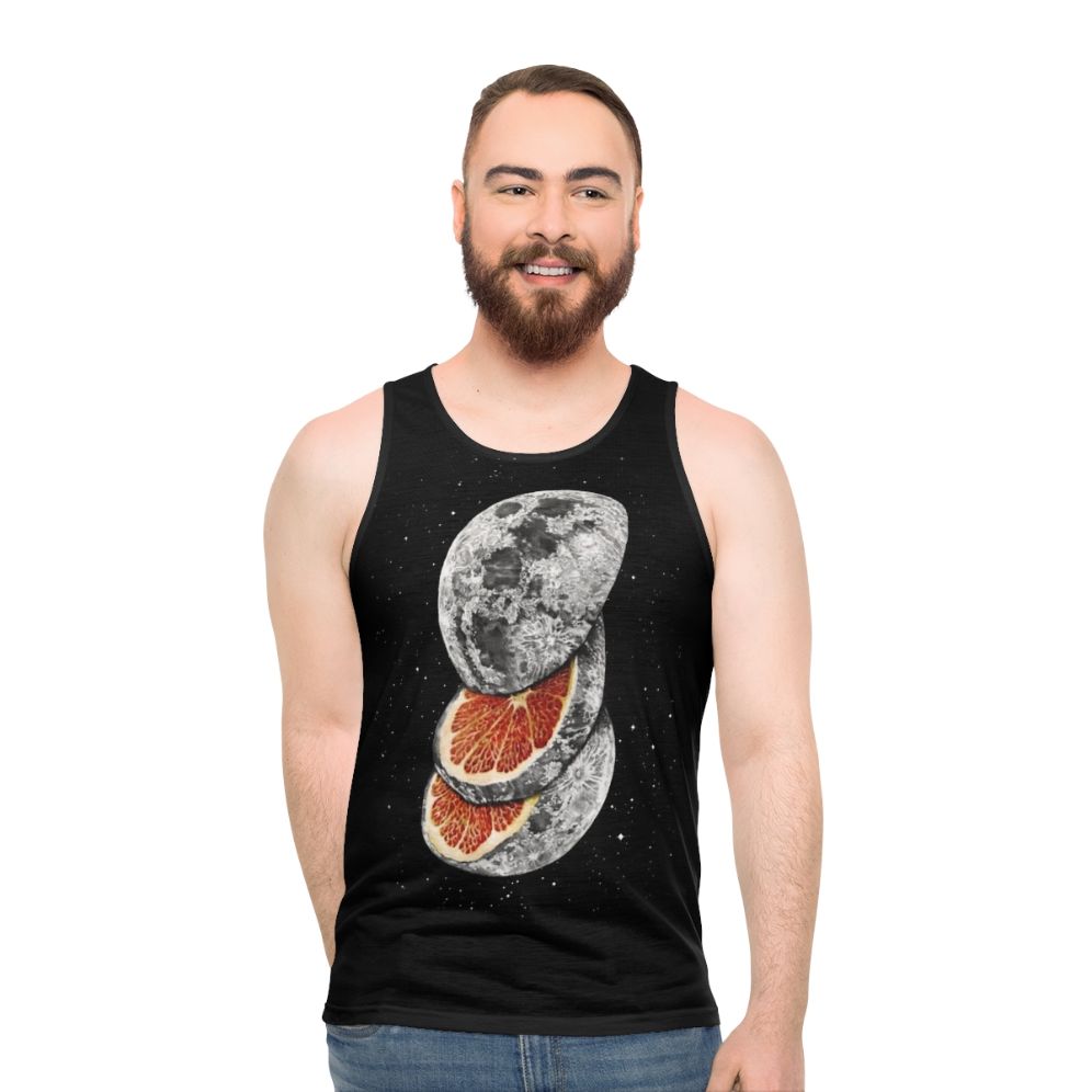Lunar fruit unisex tank top