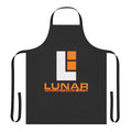 Apron featuring imagery and design elements inspired by the sci-fi film "Moon" and lunar exploration.