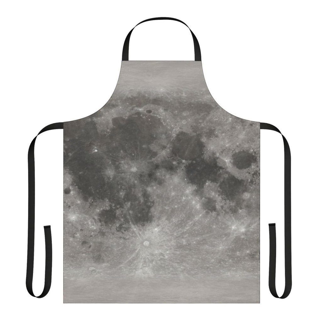 Lunar surface texture design apron for space enthusiasts