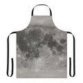 Lunar surface texture design apron for space enthusiasts