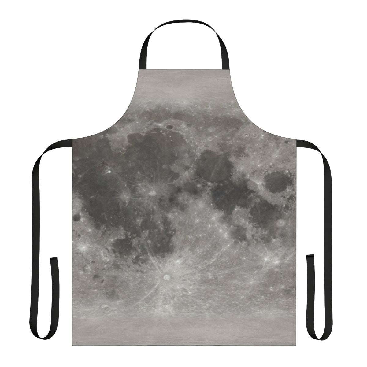 Lunar surface texture design apron for space enthusiasts