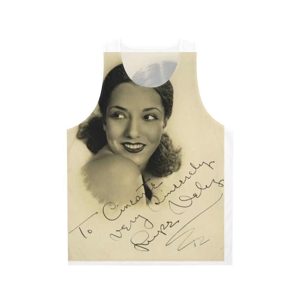Lupe Velez signed vintage tank top