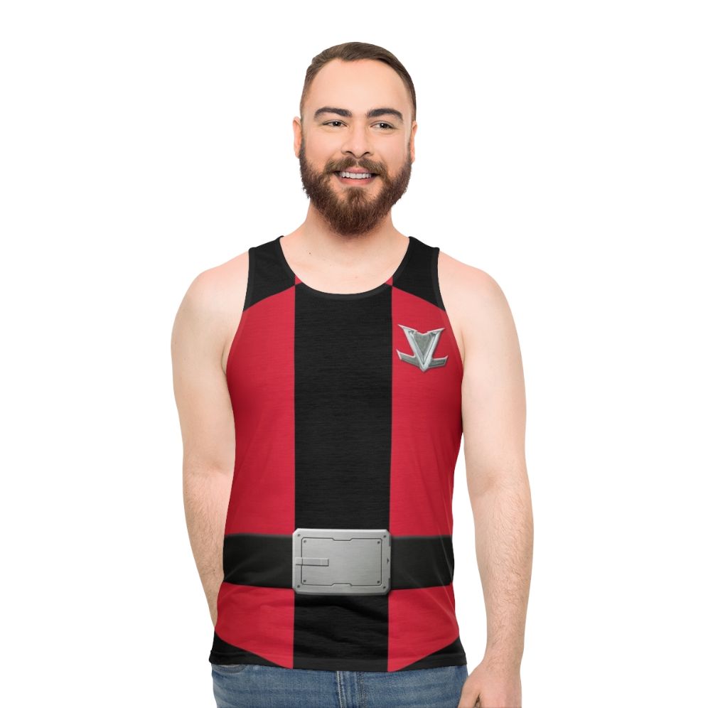 Lupin Red Superhero Unisex Tank Top