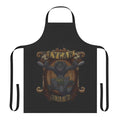 A spooky werewolf-themed apron with a brewing design for beer enthusiasts.