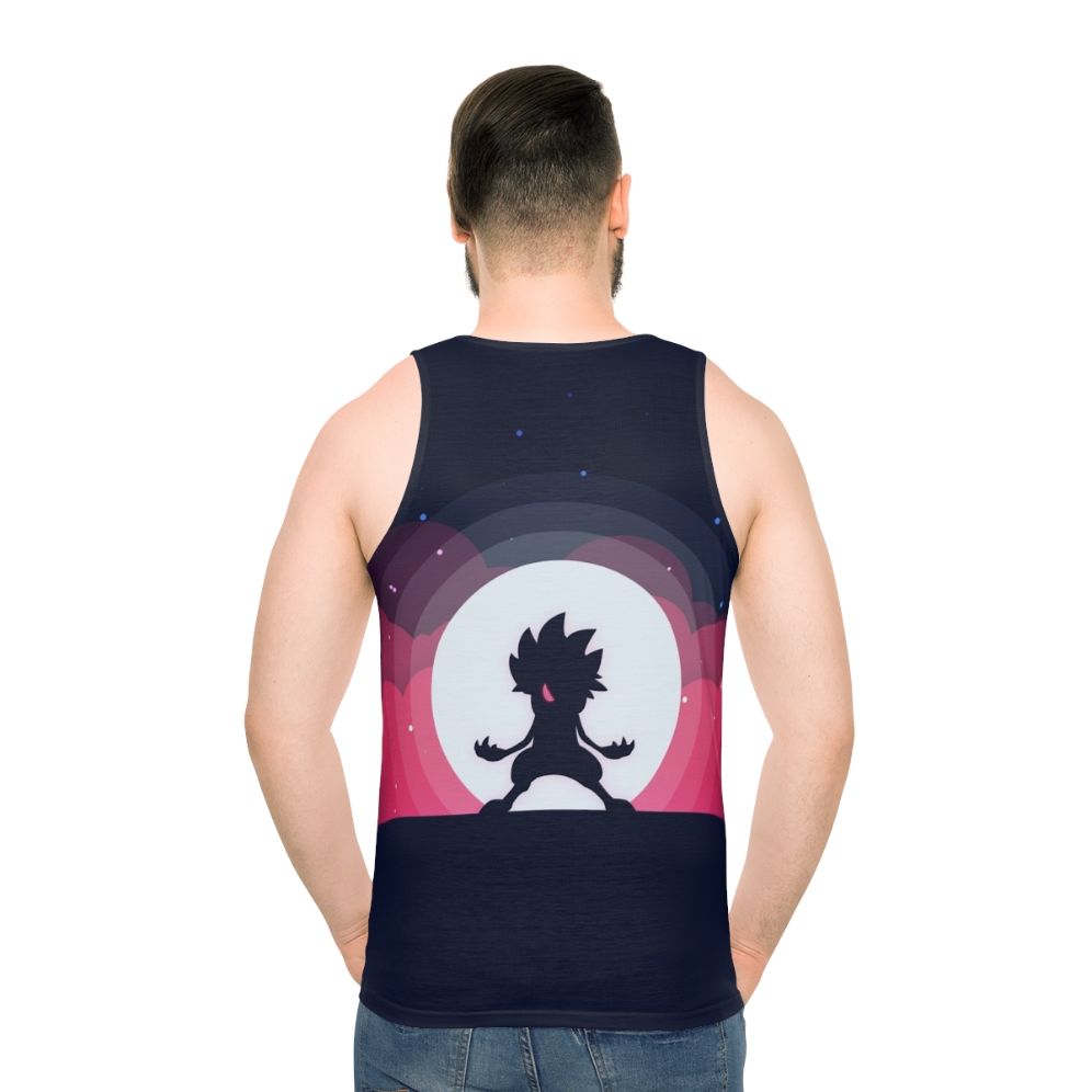 Lycanroc Flat Color Pokemon Tank Top