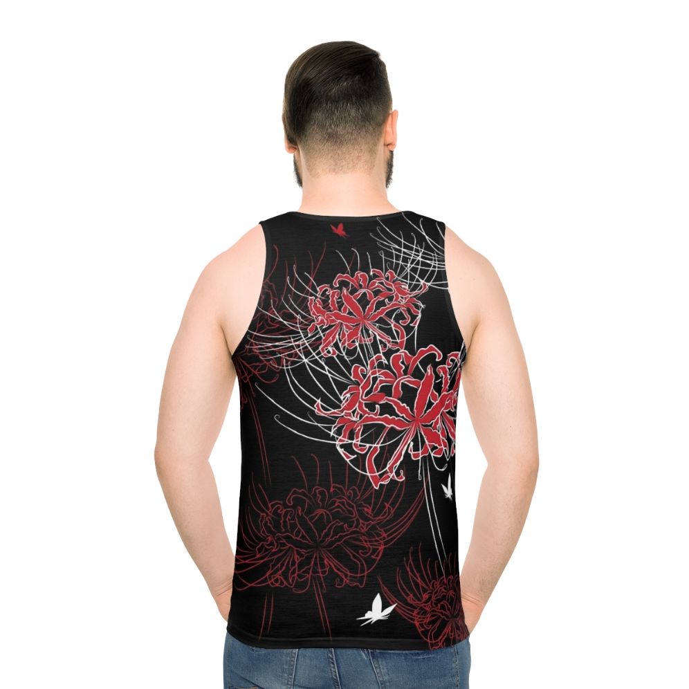 Lycoris Radiata Butterfly Design Unisex Tank Top