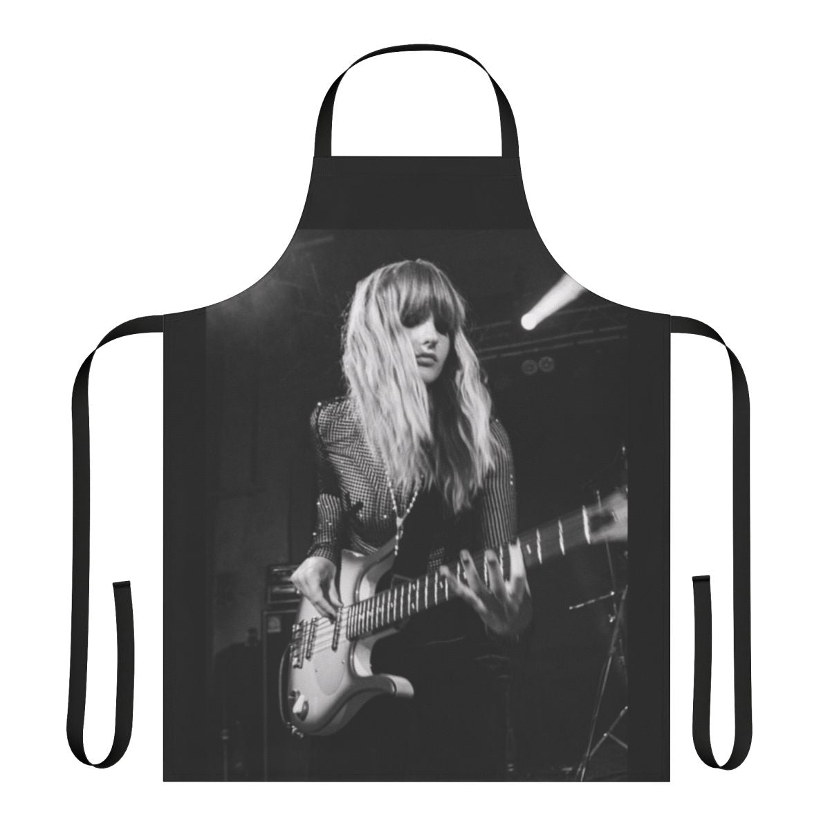 Måneskin inspired apron with band member names and logo