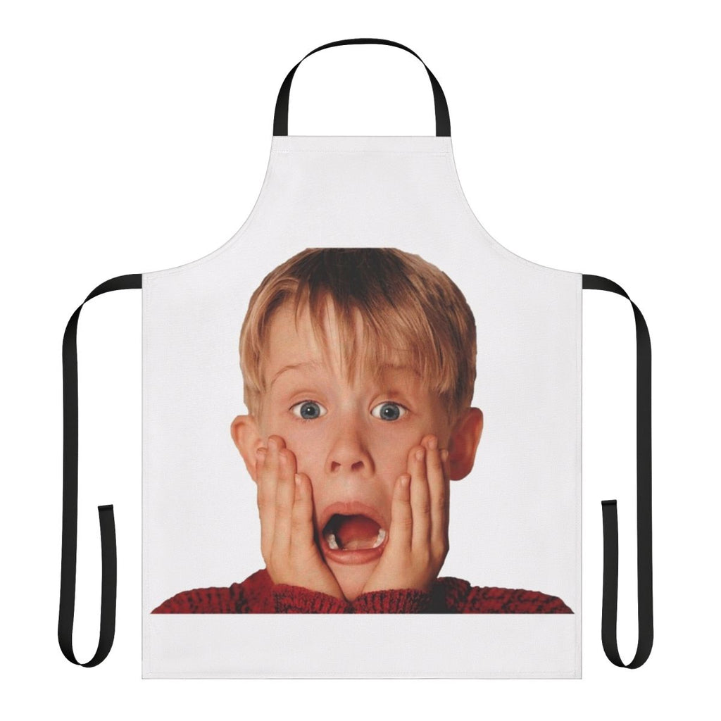 Macaulay Culkin-inspired apron featuring the iconic character from the Home Alone movie