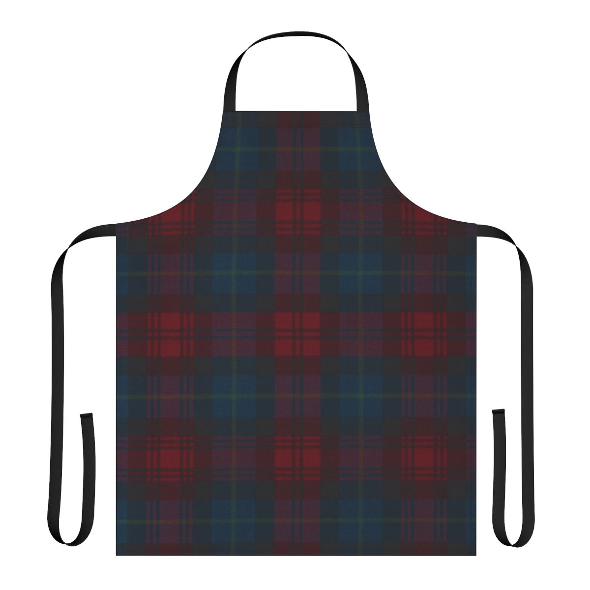 Maclachlan tartan pattern apron with traditional Scottish design