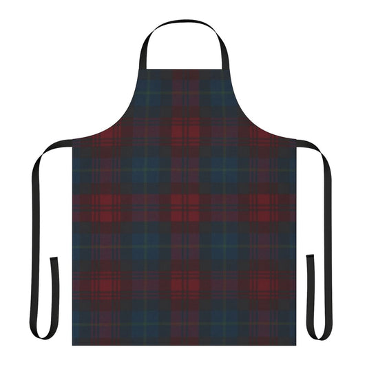 Maclachlan tartan pattern apron with traditional Scottish design