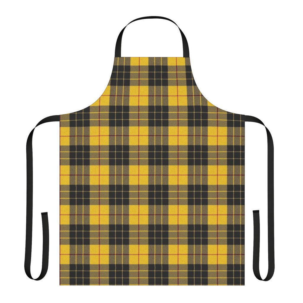 Macleod tartan pattern apron featuring the traditional Scottish clan design