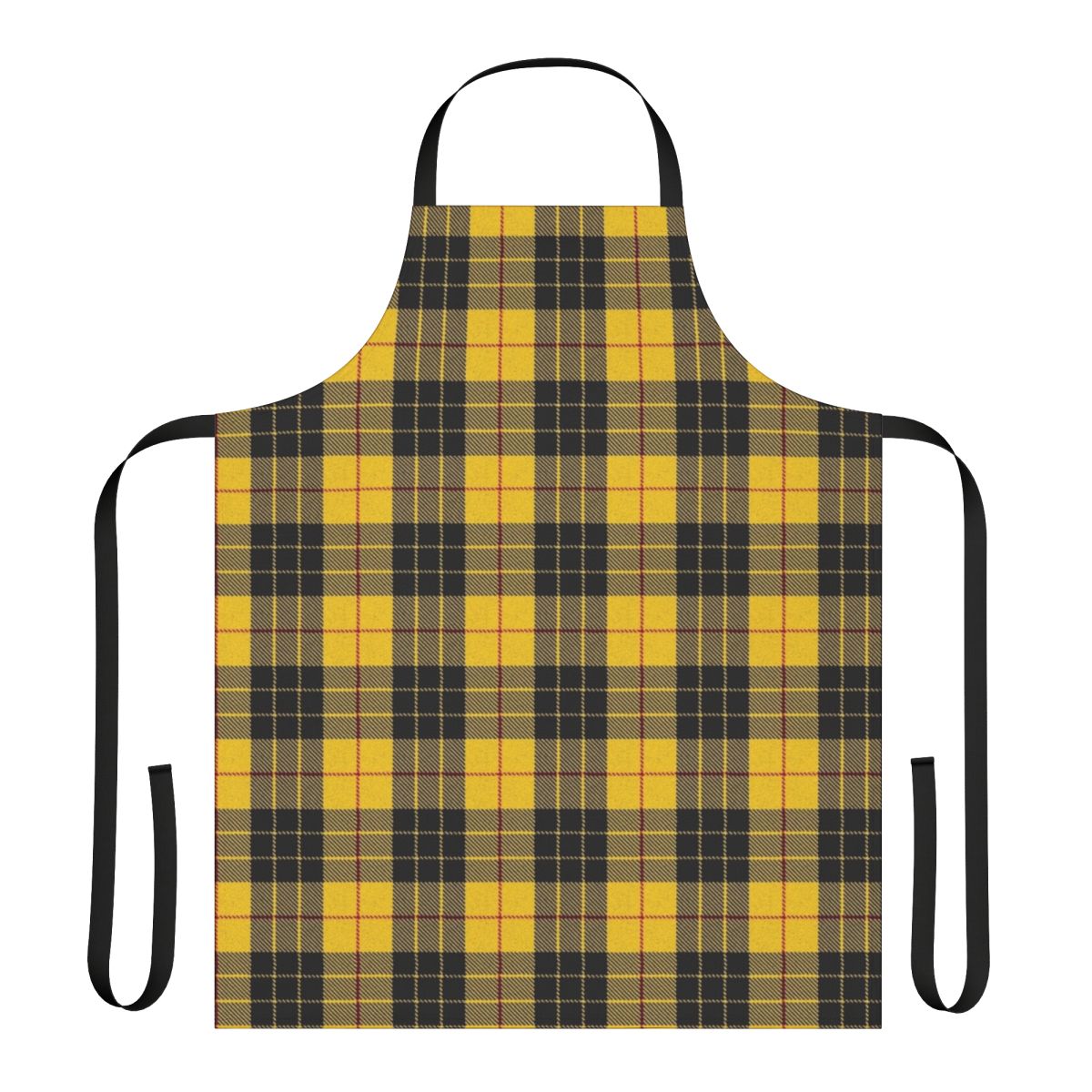 Macleod tartan pattern apron featuring the traditional Scottish clan design