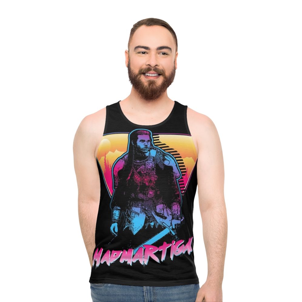 Madmartigan Outrun Style Classic 80s Unisex Tank Top