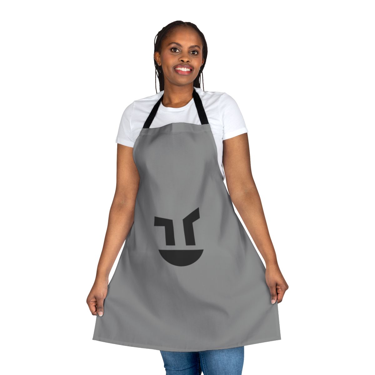 Madness Combat themed apron featuring an evil smile design