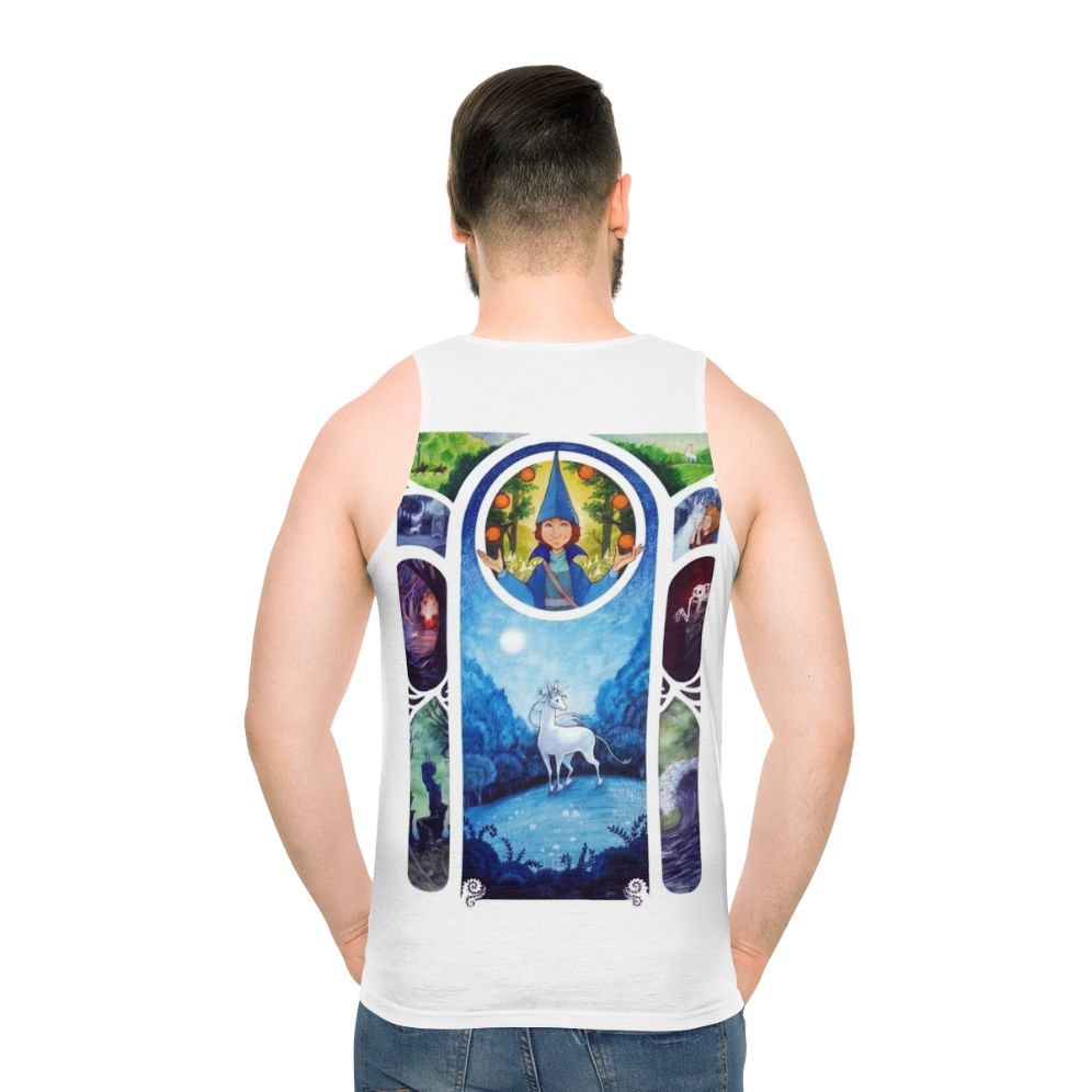 Magic tank top with last unicorn fantasy art design
