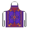 Aladdin-inspired apron featuring a vibrant magic carpet design