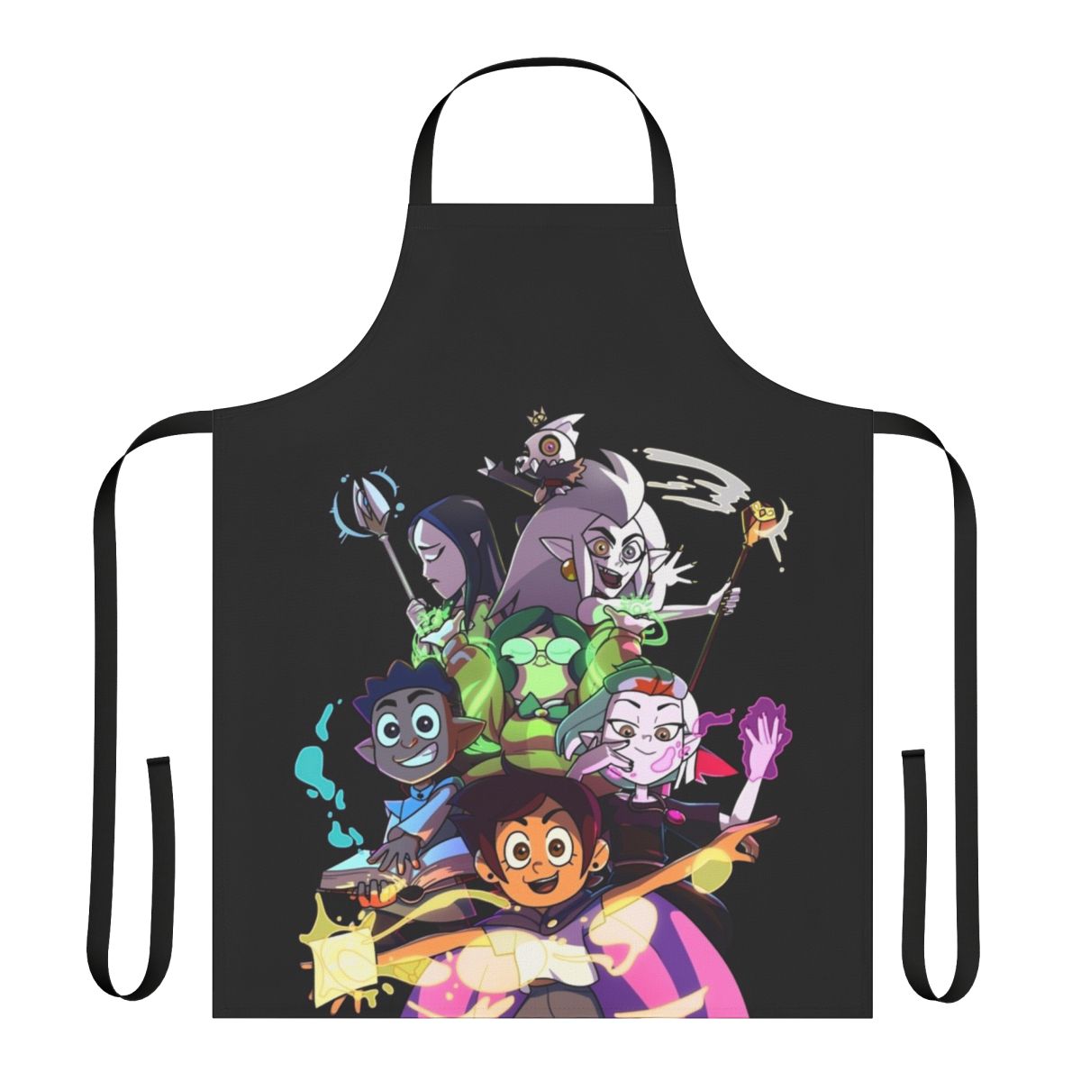 Colorful apron featuring magical designs and imagery from the popular animated series The Owl House