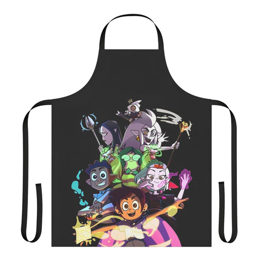 Colorful apron featuring magical designs and imagery from the popular animated series The Owl House