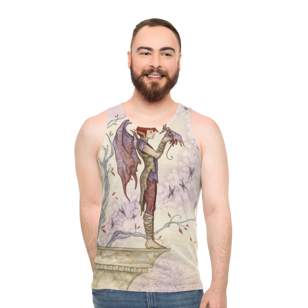 Magical autumn nature unisex fantasy tank top