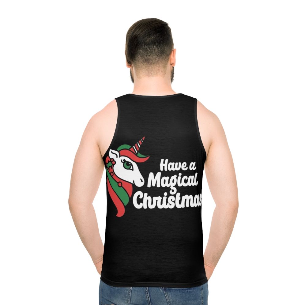 Magical Christmas Unicorn Unisex Tank Top