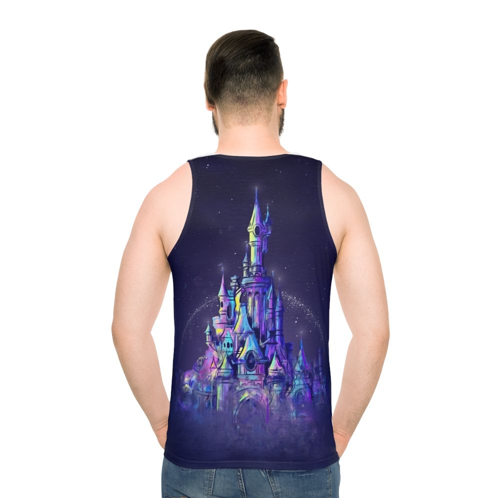 Magical Disney Castle Watercolor Unisex Tank Top