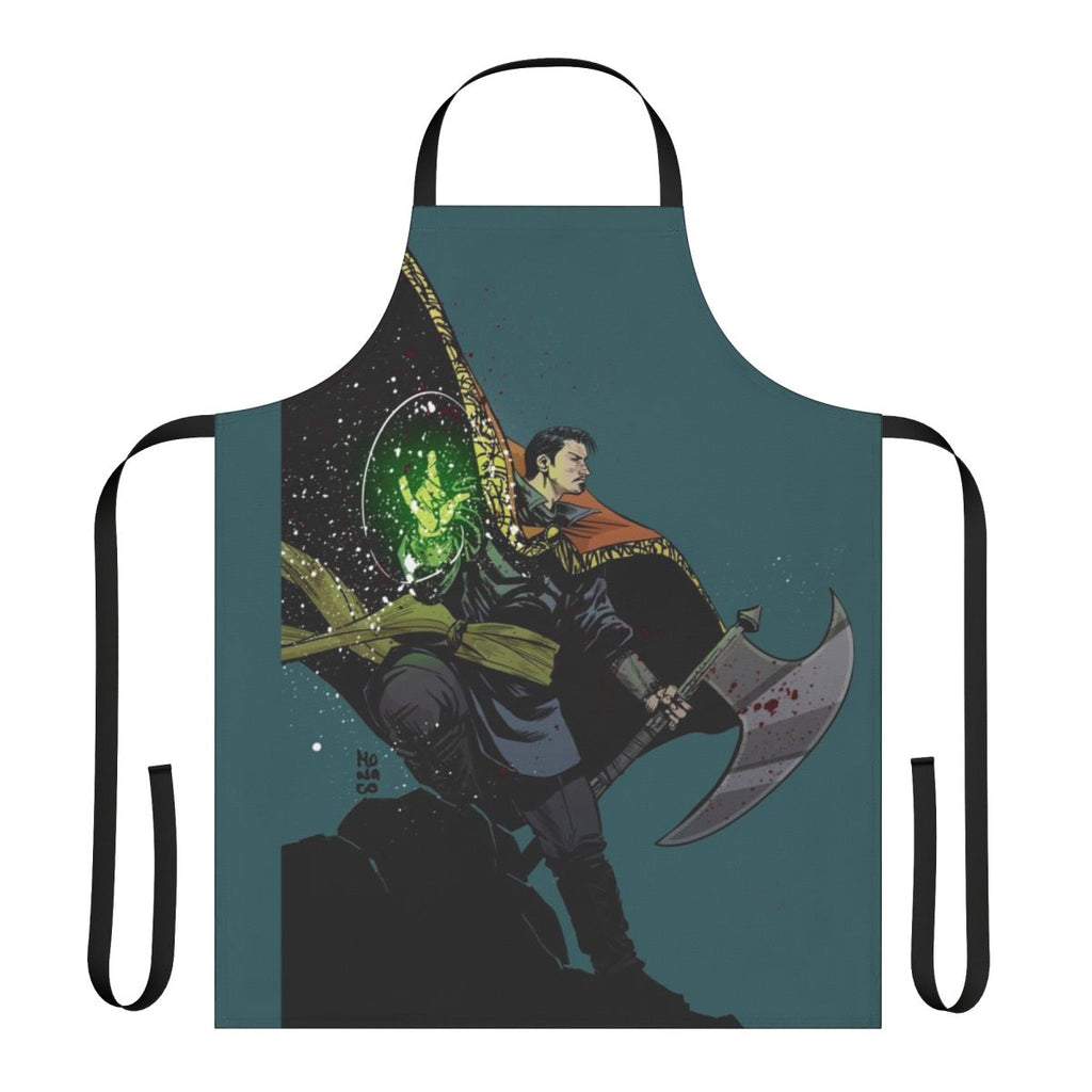 Doctor Strange inspired apron featuring the character design and magic symbols
