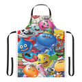 Whimsical apron featuring iconic Dragon Quest slime monsters