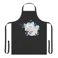 Whimsical fantasy unicorn design apron, inspired by the classic film The Last Unicorn