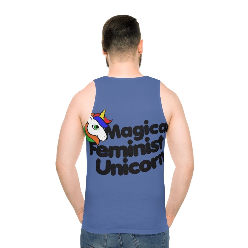 Magical feminist unicorn unisex tank top