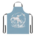 "Stylish anime-inspired apron featuring the character Sayaka Miki from the Puella Magi Madoka Magica series"