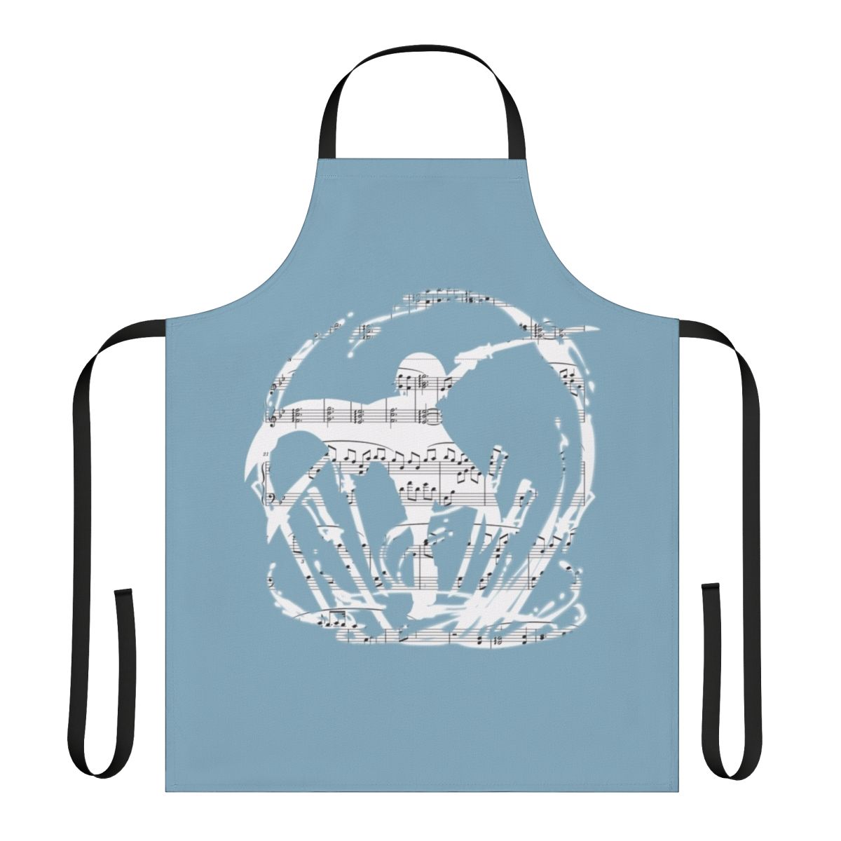 "Stylish anime-inspired apron featuring the character Sayaka Miki from the Puella Magi Madoka Magica series"