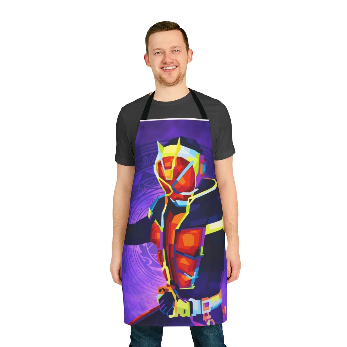 Kamen Rider Wizard-inspired kitchen apron with magical design