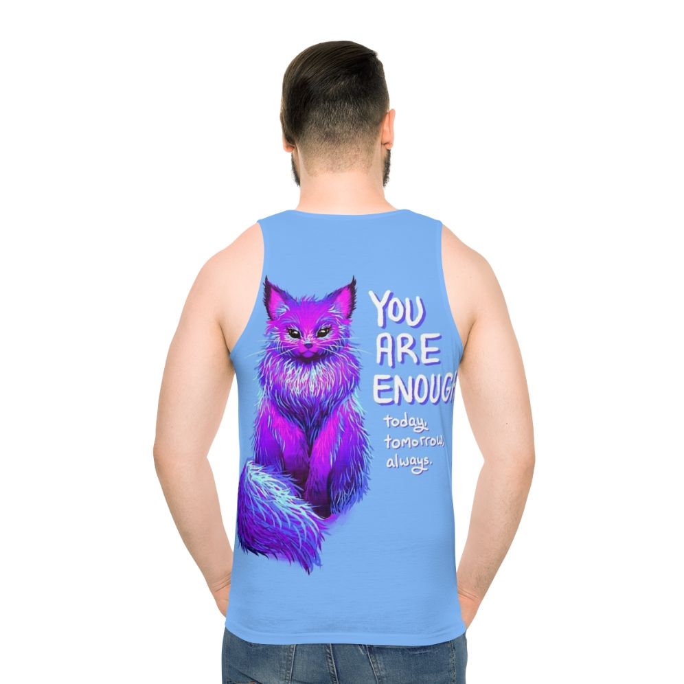Magical Maine Coon Cat Unisex Tank Top for Mental Health and Self-Love