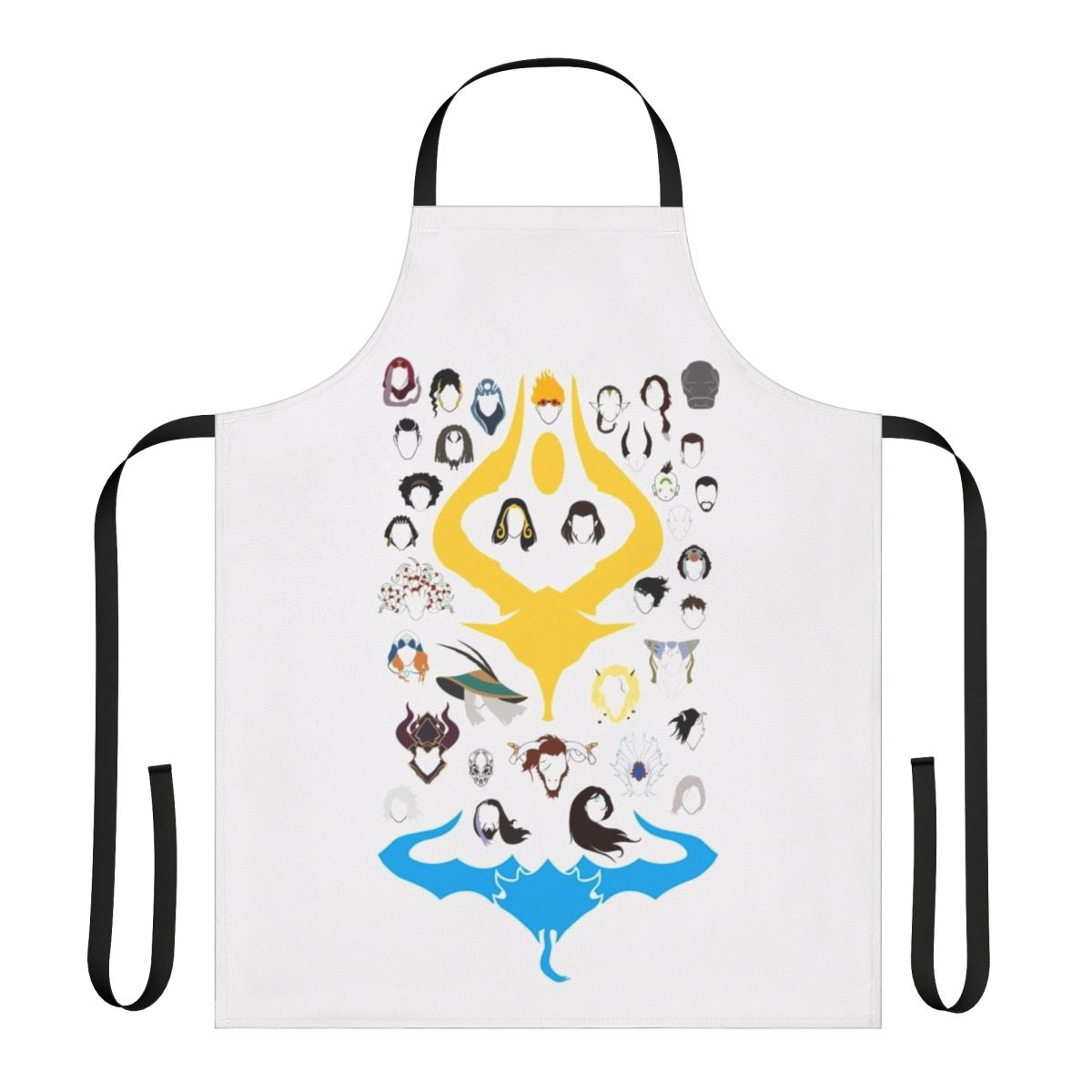 Magical planeswalker themed apron featuring fantasy art inspired by the War of the Spark expansion for Magic: The Gathering