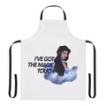 Zatanna-inspired apron featuring the superheroine's iconic magic symbols and design