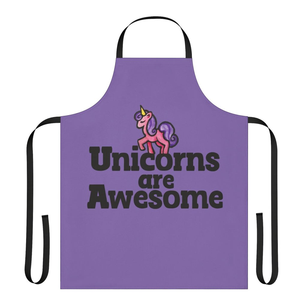 Vibrant pink unicorn design on a high-quality cooking apron