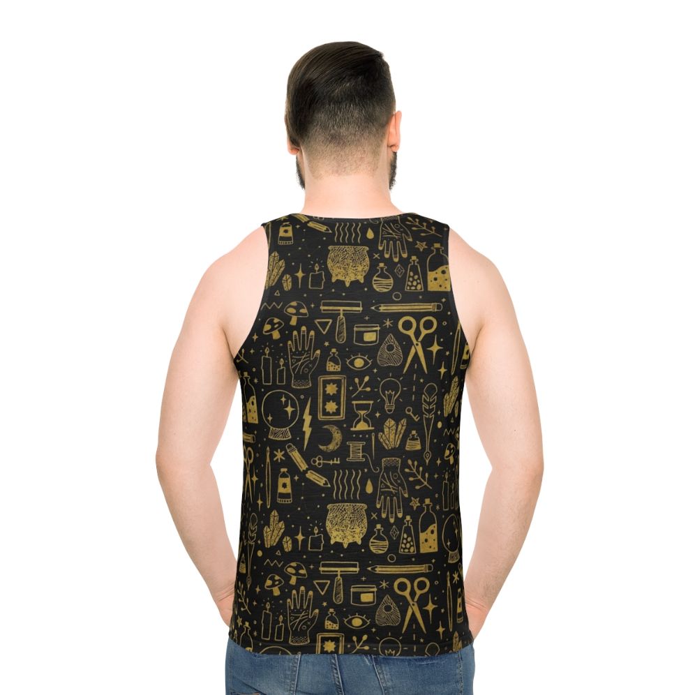 Magical unisex tank top featuring occult and witchy design