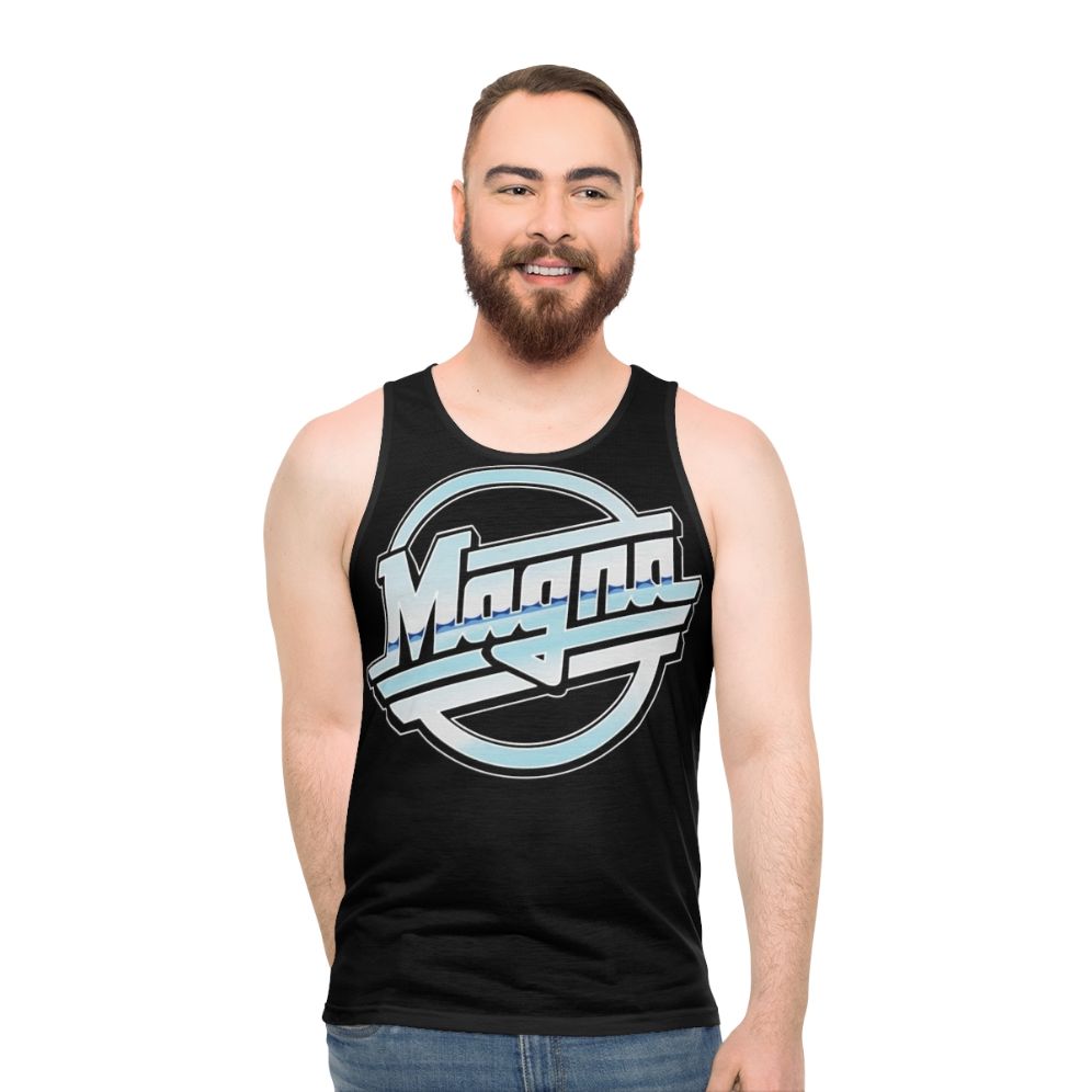 Magna unisex tank top with vintage style and "It's Always Sunny" inspired design