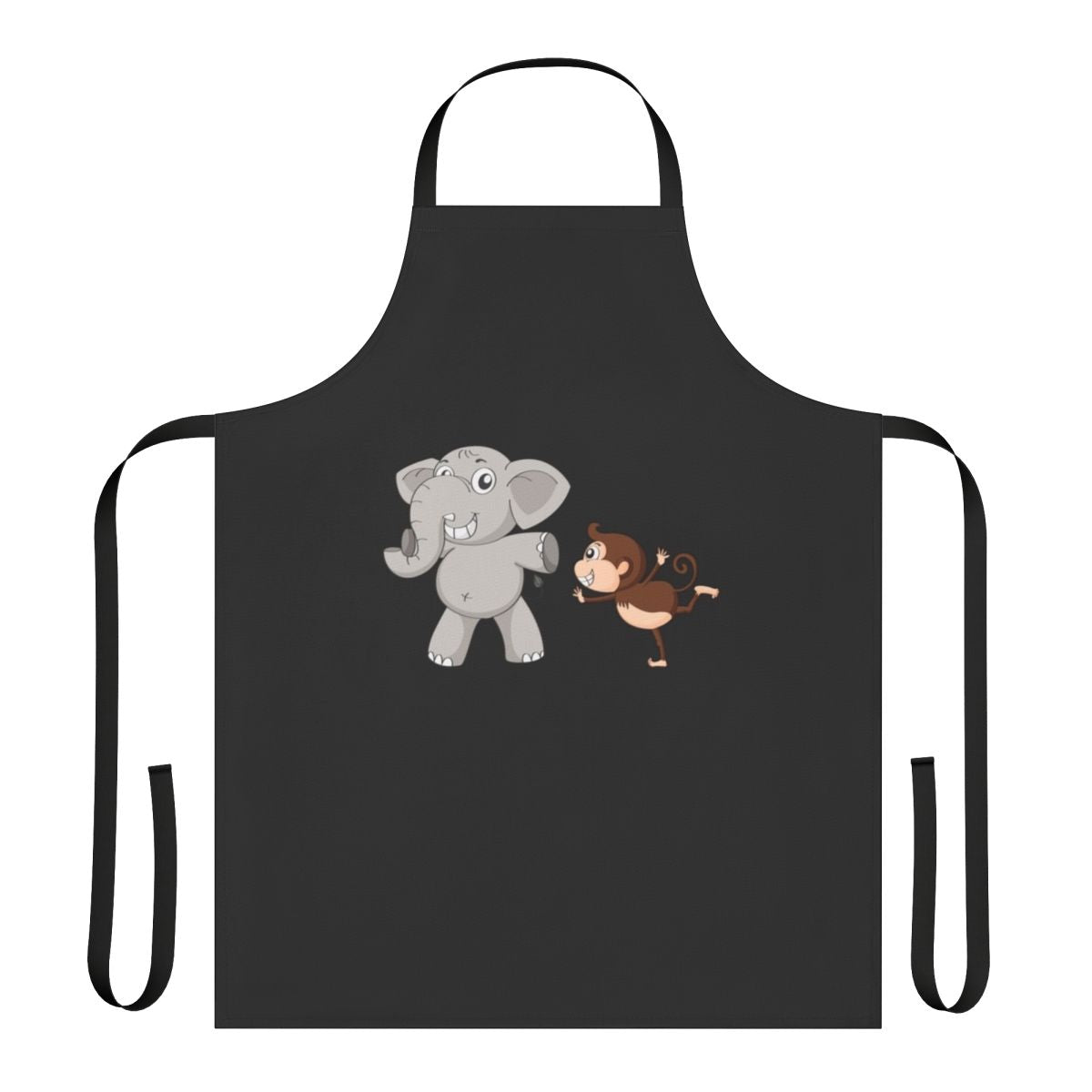 Apron featuring a variety of legendary animals including dragons, unicorns, and falcons in a fantasy-inspired design.