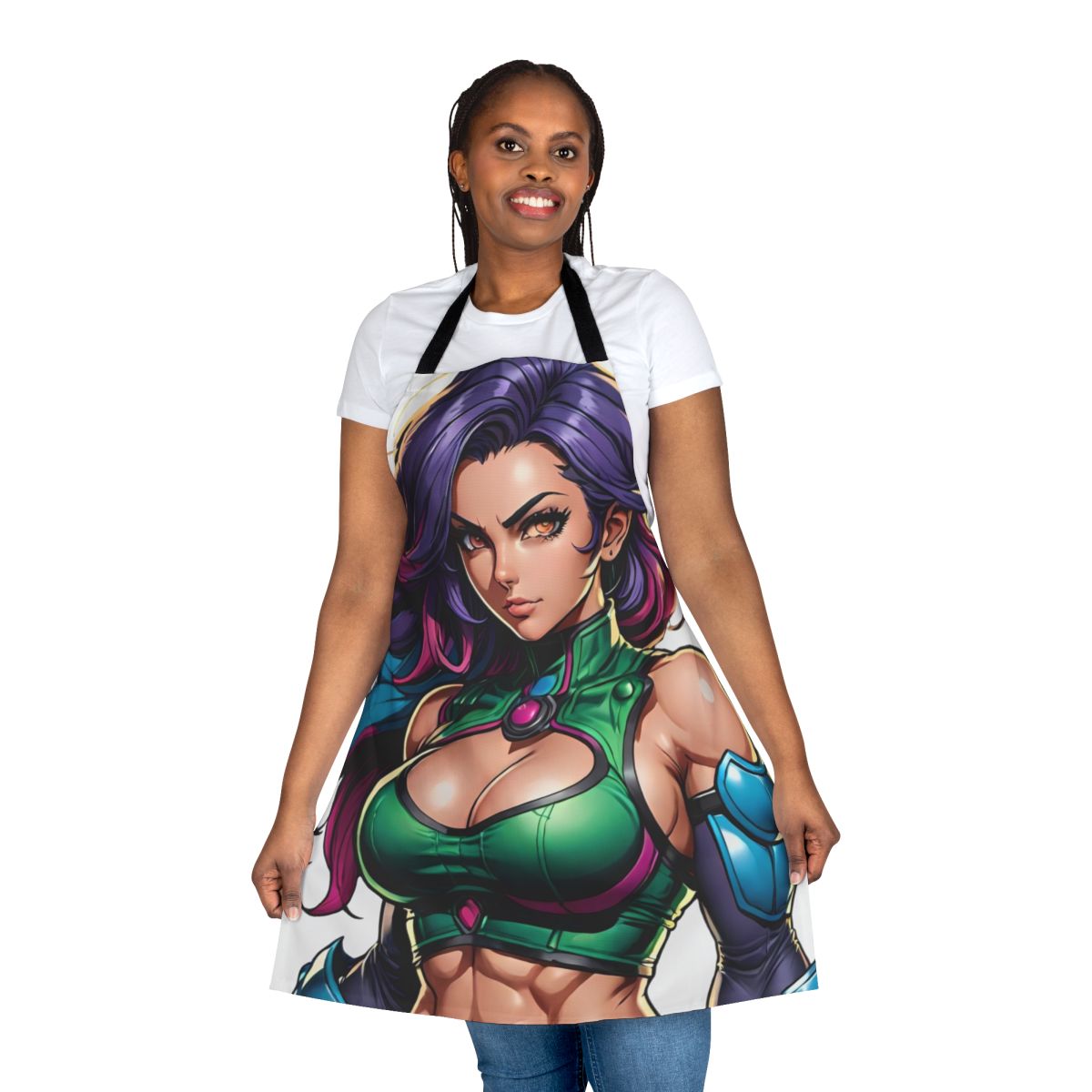 Magnificent superhero-inspired apron for women