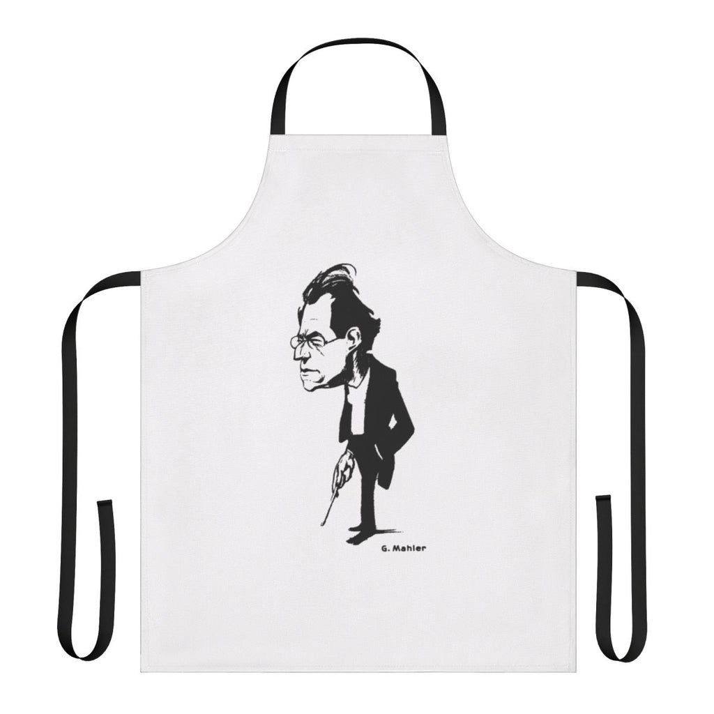 Mahler inspired conductor apron with musical notes and clef design